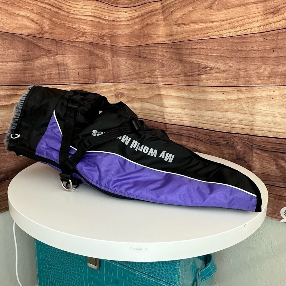 WINDPROOF DOG REFLECTIVE WINTER DOG Jacket Removable Safety Harness Snowsuit… - Picture 11 of 13